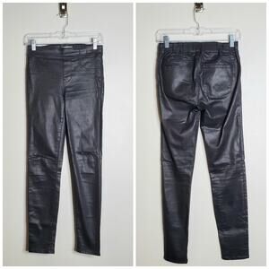 Madewell Skinny Skinny Coated Pull On Jeans Size 25 Black